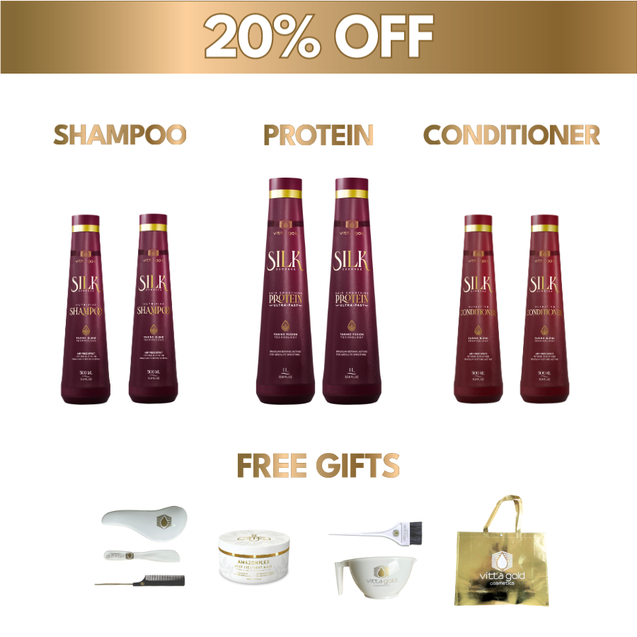 2x Essential Hair Straightening Set Bundle (20% Off): Shampoo, Protein, Conditioner