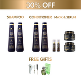 2x Home Hair Treatment Bundle (30% OFF): Shampoo, Conditioner, Mask & Serum